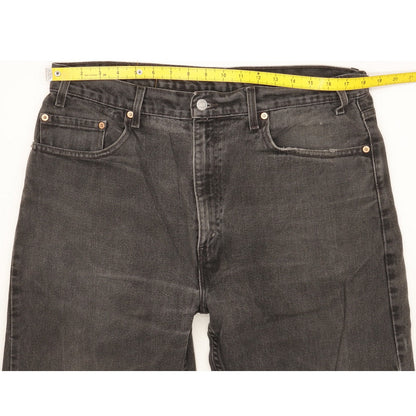 Levi's 505 Men Black Straight Regular Jeans W37 L28