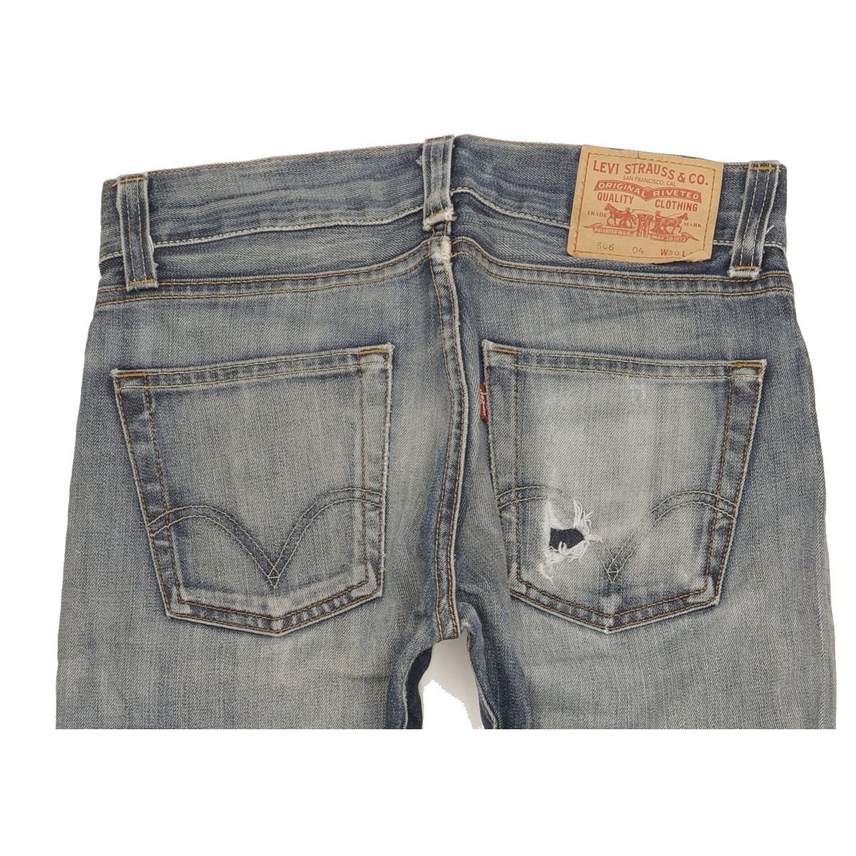Levi's 506 Men Blue Straight Regular Jeans W30 L33
