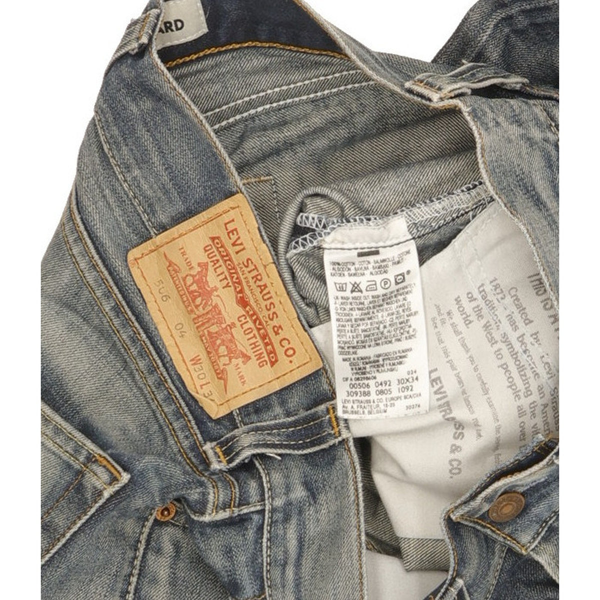 Levi's 506 Men Blue Straight Regular Jeans W30 L33