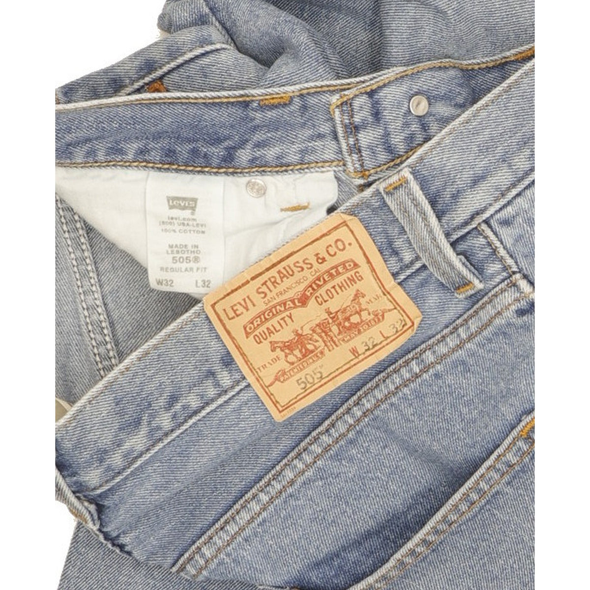 Levi's 505 Men Blue Straight Regular Jeans W32 L31