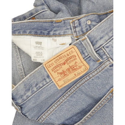 Levi's 505 Men Blue Straight Regular Jeans W32 L31