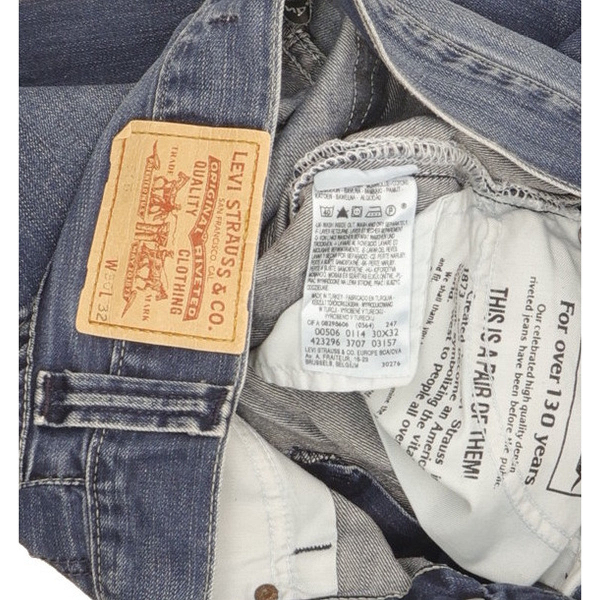 Levi's 506 Men Blue Straight Regular Jeans W30 L31