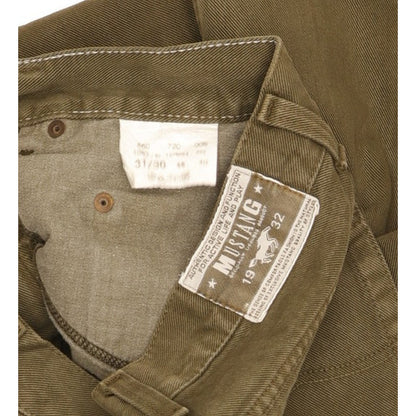 Mustang Green Tapered Slim Jeans High Waisted W30 L30