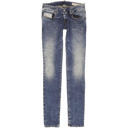 Diesel Grupee Women Blue Skinny Slim Stretch Jeans W25 L32