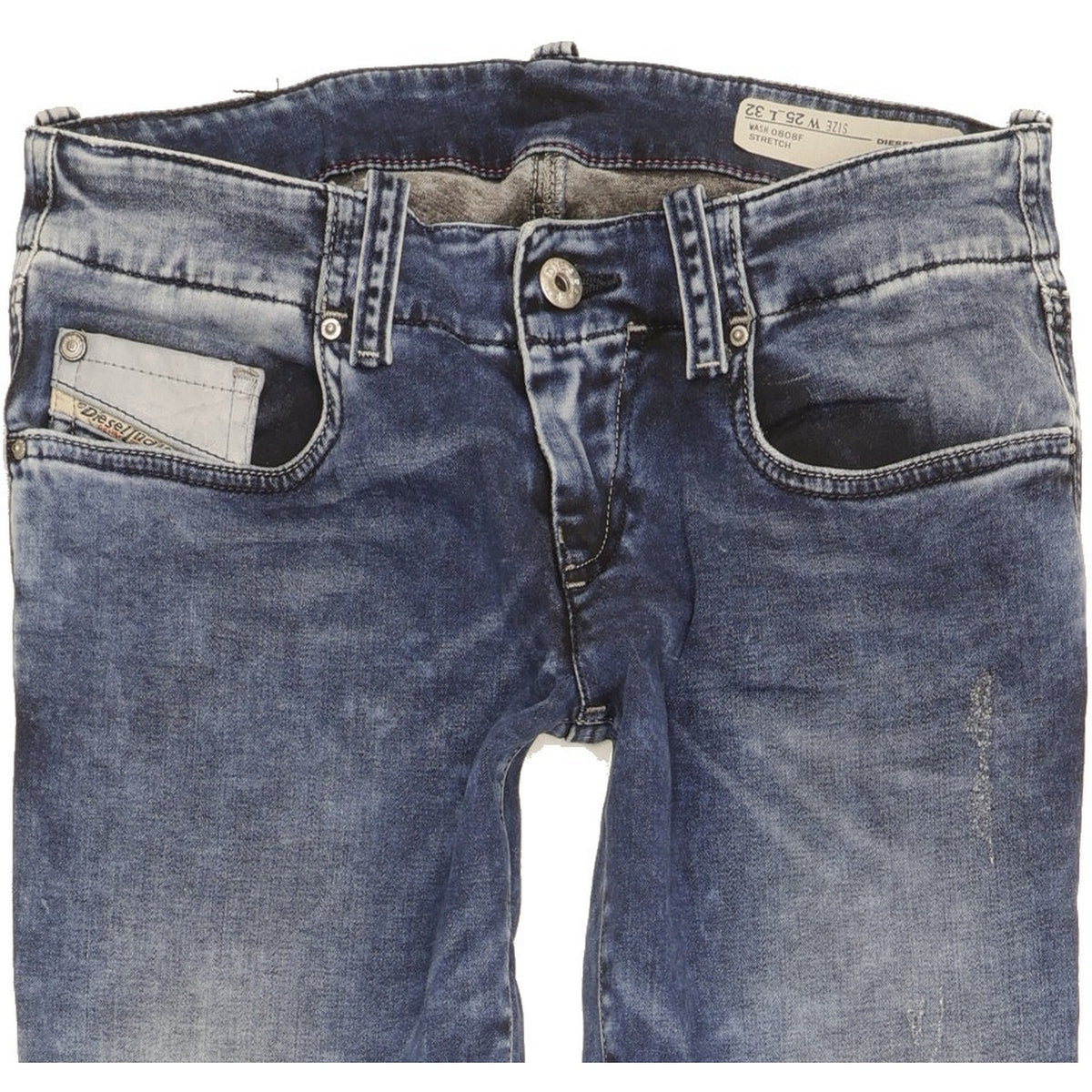 Diesel Grupee Women Blue Skinny Slim Stretch Jeans W25 L32