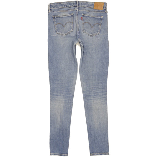 Levi's 711 Women Blue Skinny Slim Stretch Jeans W28 L32