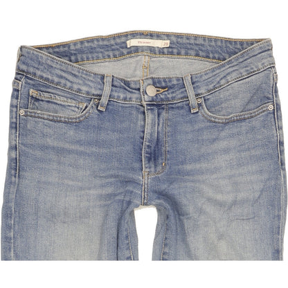 Levi's 711 Women Blue Skinny Slim Stretch Jeans W28 L32