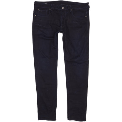 G-Star 3301 Men Navy Straight Slim Stretch Jeans W36 L33