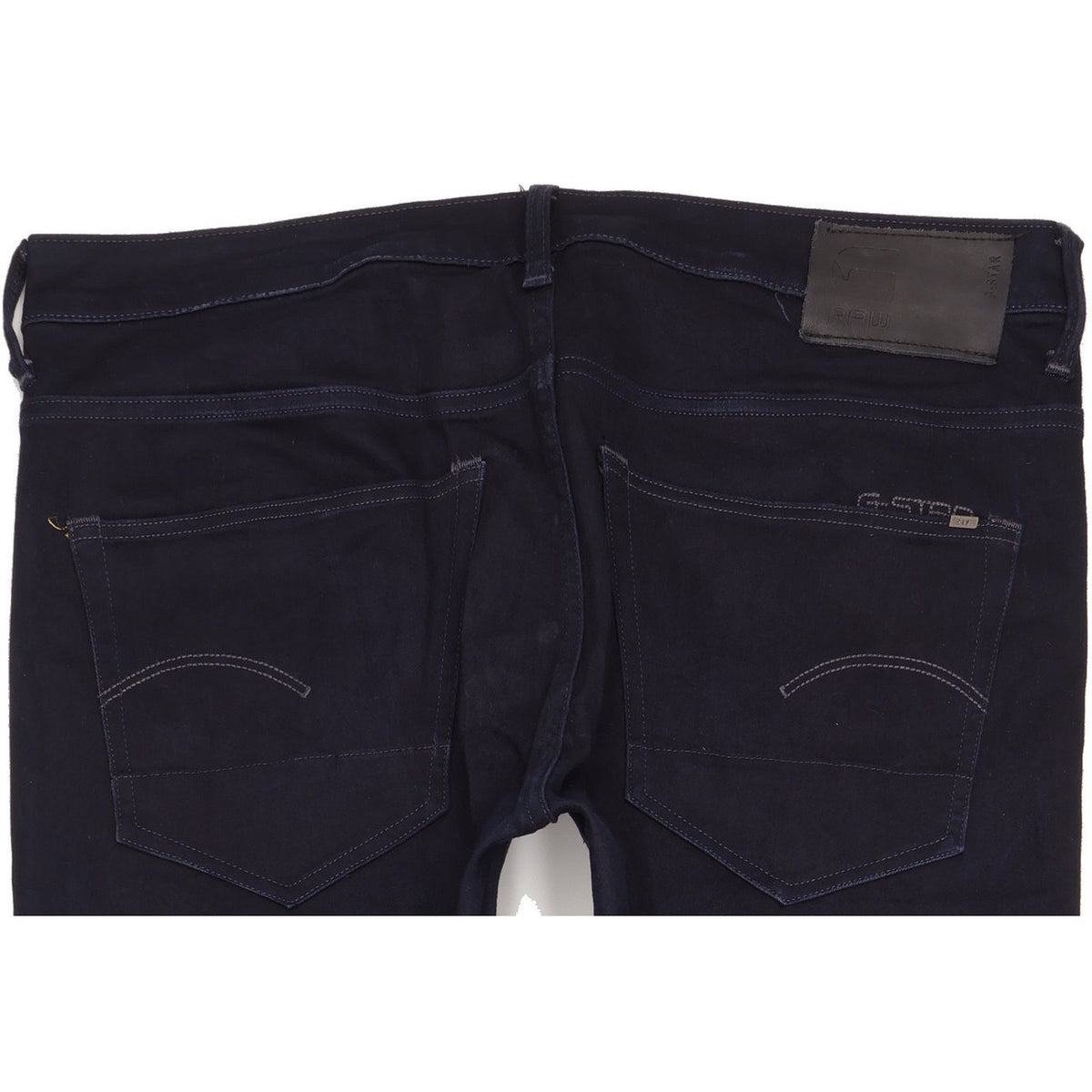 G-Star 3301 Men Navy Straight Slim Stretch Jeans W36 L33