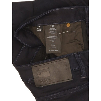 G-Star 3301 Men Navy Straight Slim Stretch Jeans W36 L33