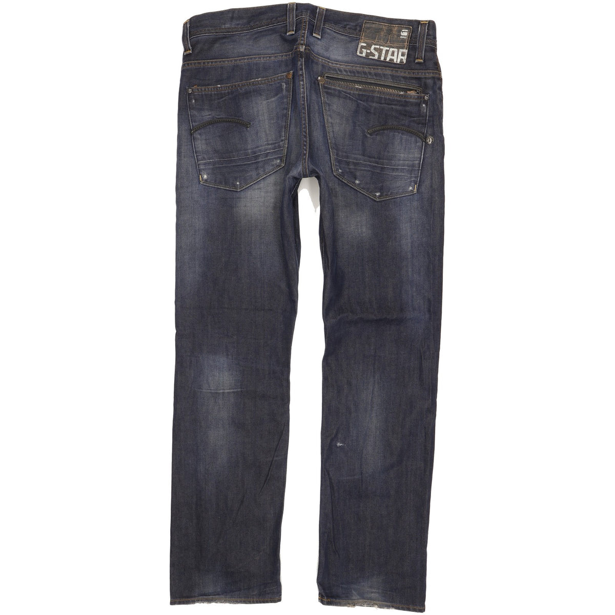 G-Star Attacc Men Blue Straight Regular Jeans W36 L32
