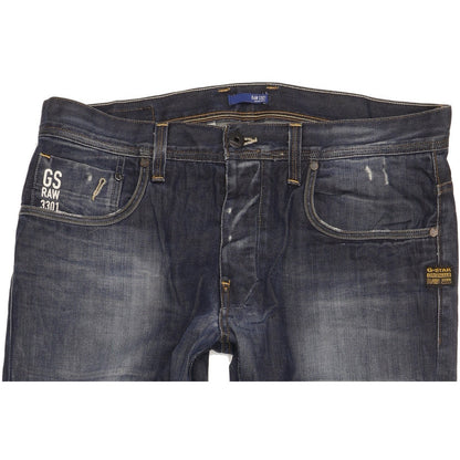 G-Star Attacc Men Blue Straight Regular Jeans W36 L32