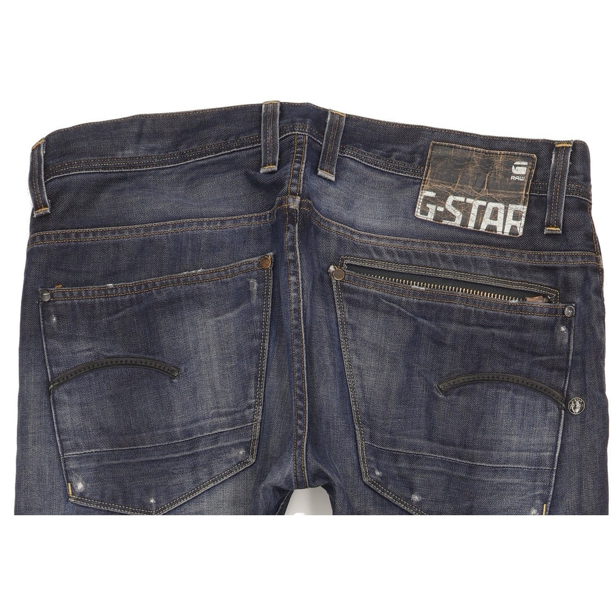 G-Star Attacc Men Blue Straight Regular Jeans W36 L32