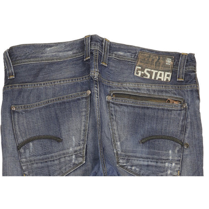 G-Star Attacc Men Blue Straight Regular Jeans W36 L30