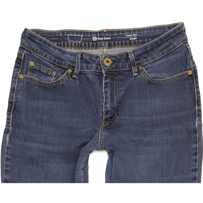 Levi's Bold Curve Women Blue Straight Classic Stretch Jeans W29 L33
