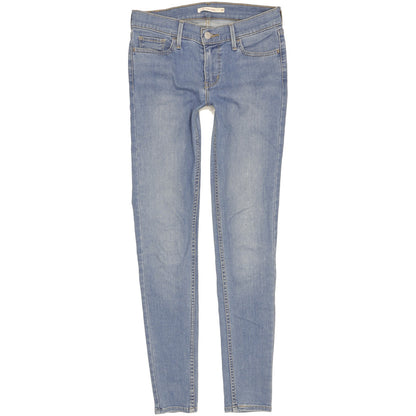 Levi's 710 Super Women Blue Skinny Slim Stretch Jeans W29 L30