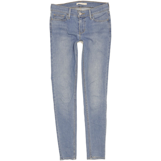 Levi's 710 Super Women Blue Skinny Slim Stretch Jeans W29 L30