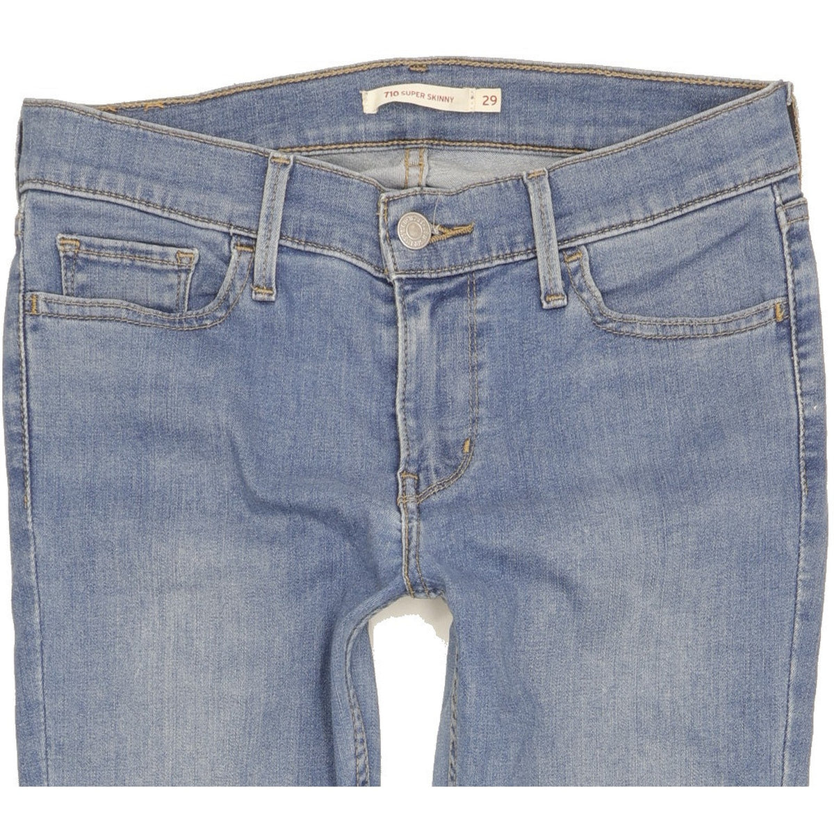 Levi's 710 Super Women Blue Skinny Slim Stretch Jeans W29 L30