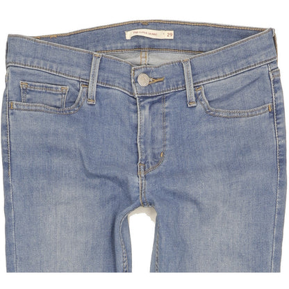 Levi's 710 Super Women Blue Skinny Slim Stretch Jeans W29 L30