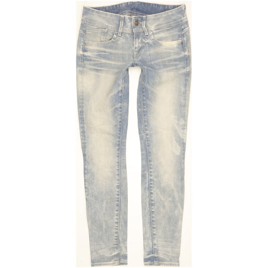 G-Star Lynn Women Blue Skinny Slim Stretch Jeans W26 L30
