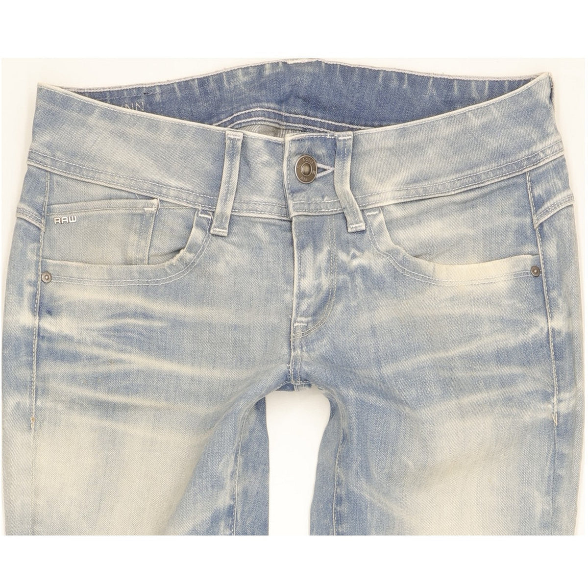 G-Star Lynn Women Blue Skinny Slim Stretch Jeans W26 L30