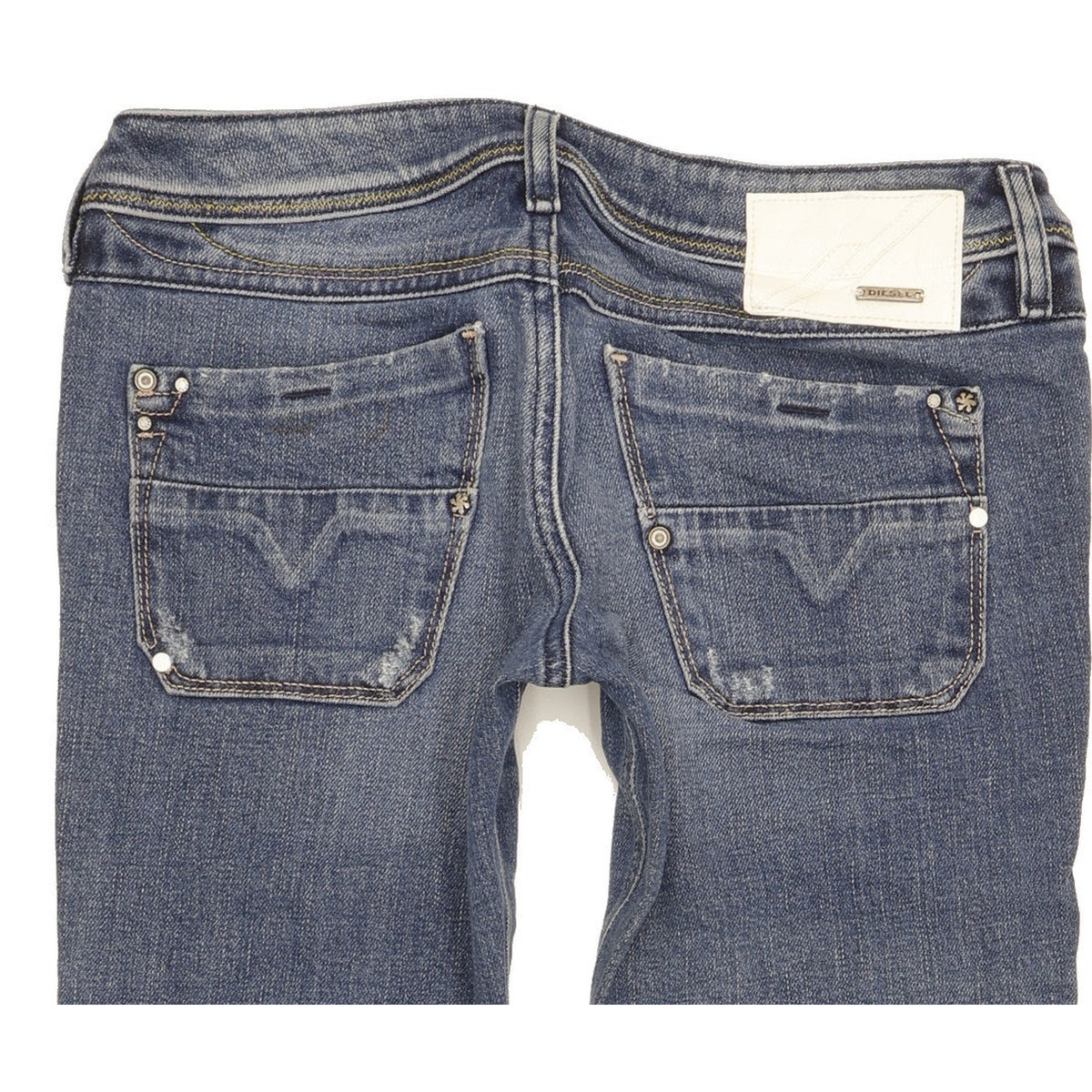 Diesel Lowky Women Blue Straight Slim Stretch Jeans W26 L29