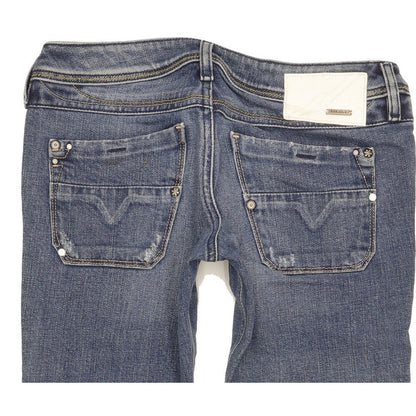 Diesel Lowky Women Blue Straight Slim Stretch Jeans W26 L29