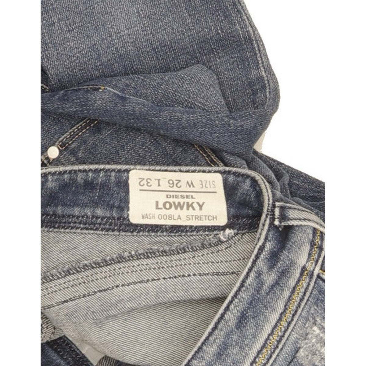 Diesel Lowky Women Blue Straight Slim Stretch Jeans W26 L29