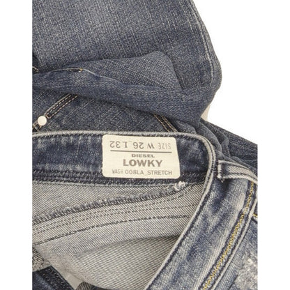 Diesel Lowky Women Blue Straight Slim Stretch Jeans W26 L29