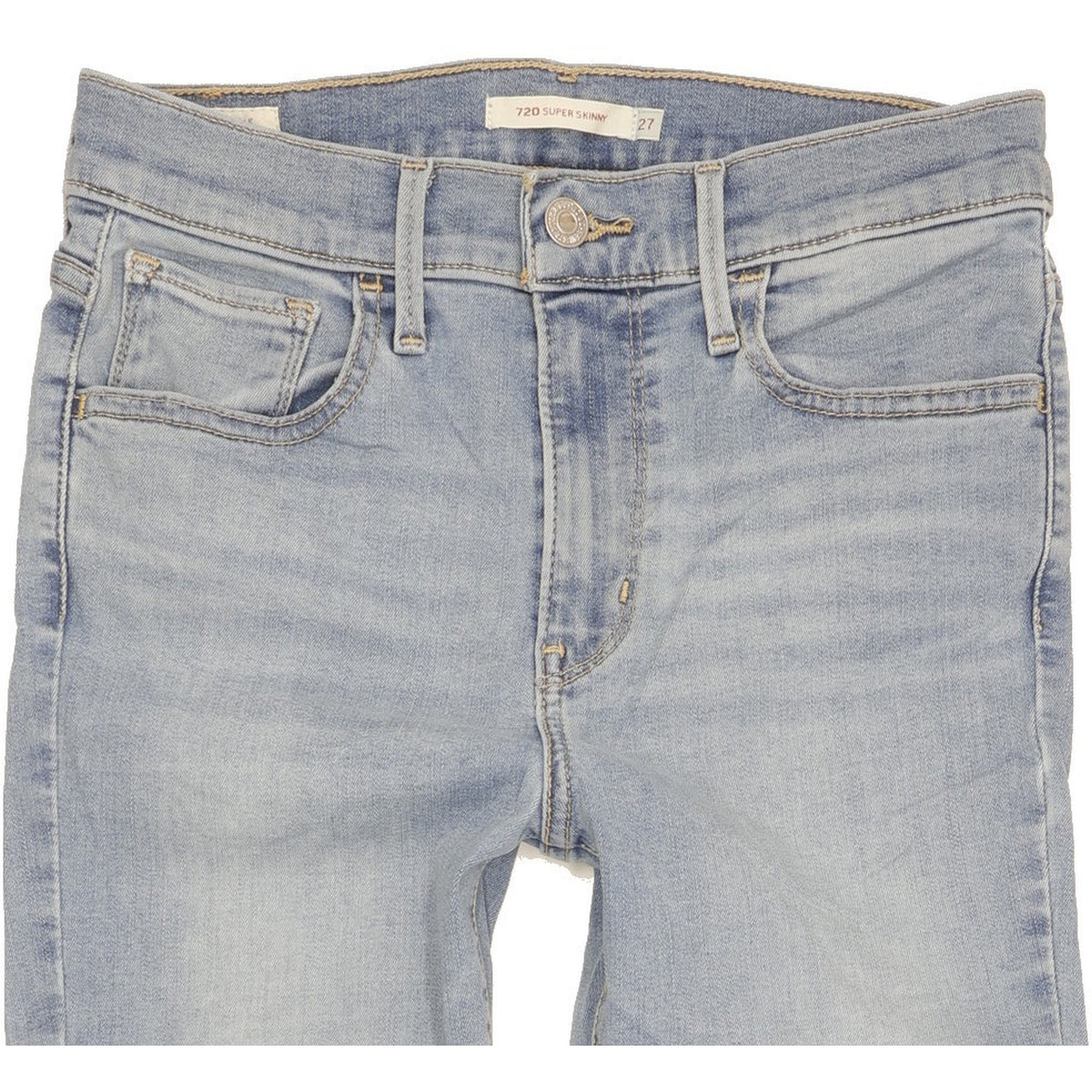 Levi's 720 Super Women Blue Skinny Slim Stretch Jeans W27 L30