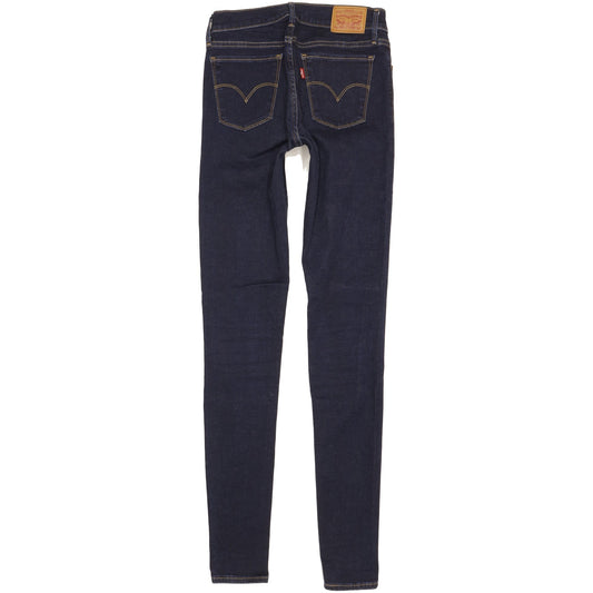 Levi's 710 Super Women Blue Skinny Slim Stretch Jeans W28 L34