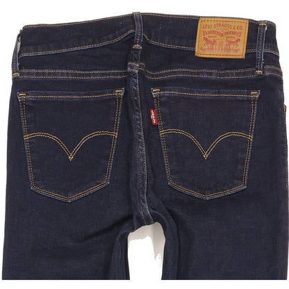 Levi's 710 Super Women Blue Skinny Slim Stretch Jeans W28 L34