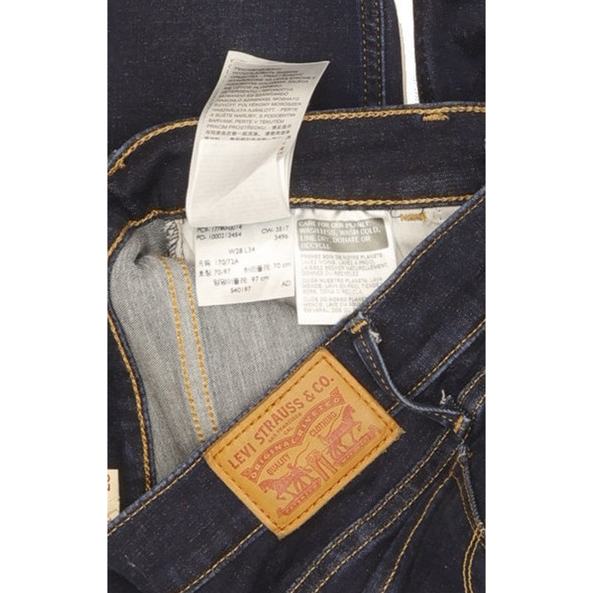 Levi's 710 Super Women Blue Skinny Slim Stretch Jeans W28 L34