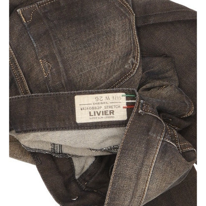 Diesel Livier Women Navy Skinny Slim Stretch Leggings W26 L32