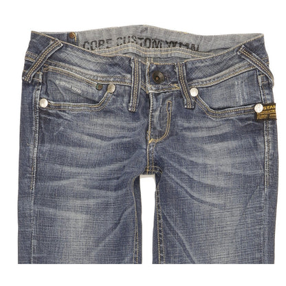 G-Star Core Custom Women Blue Bootcut Slim Stretch Jeans W27 L31