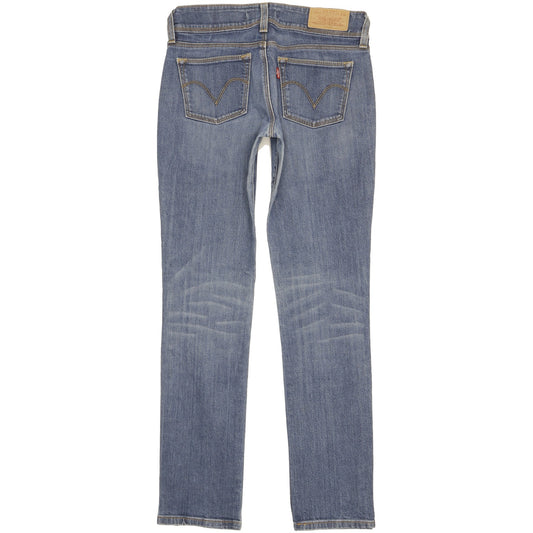 Levi's 571 Women Blue Straight Slim Stretch Jeans W29 L31
