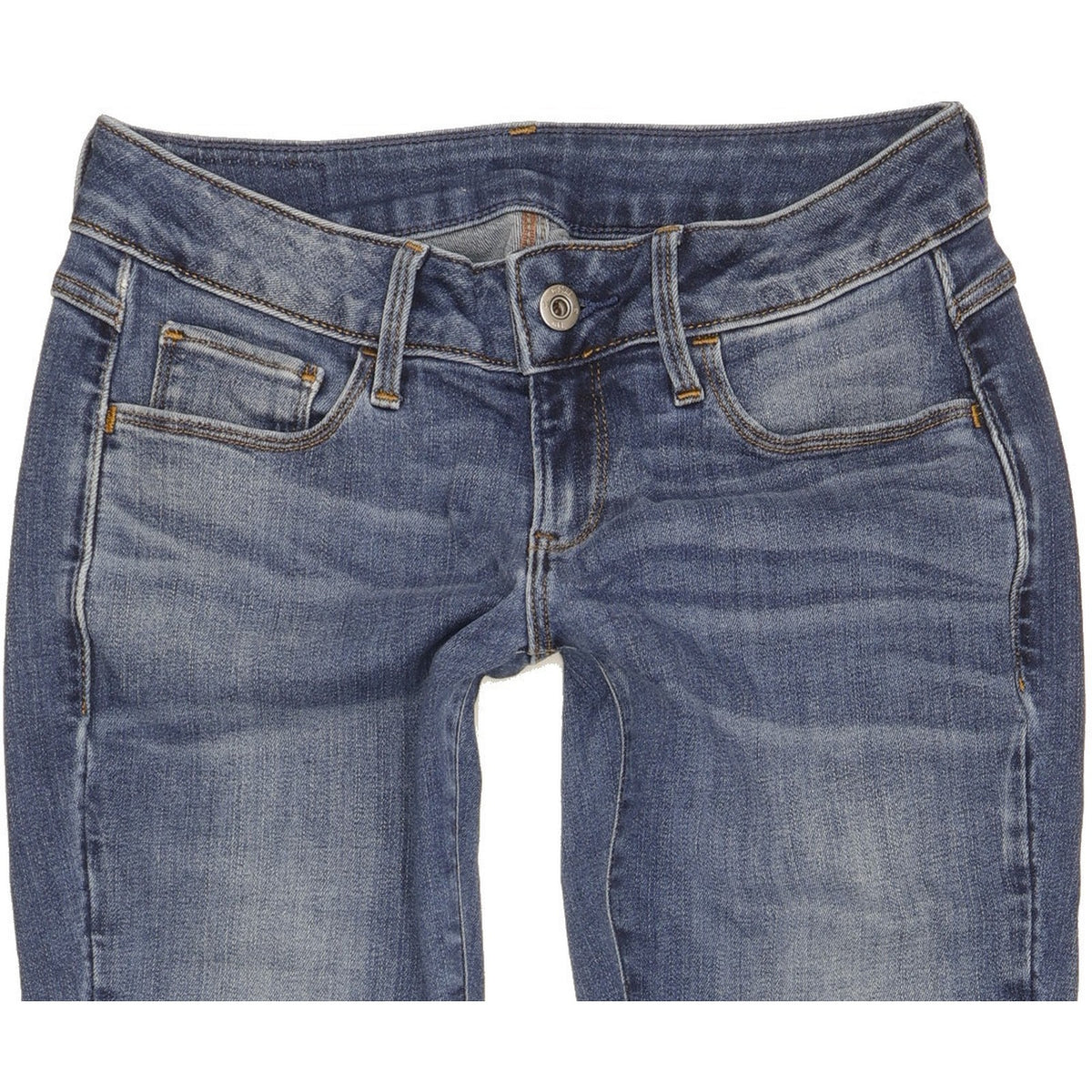 G-Star 301 Deconst Women Blue Skinny Slim Stretch Jeans W27 L30