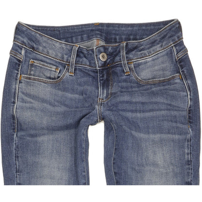 G-Star 301 Deconst Women Blue Skinny Slim Stretch Jeans W27 L30