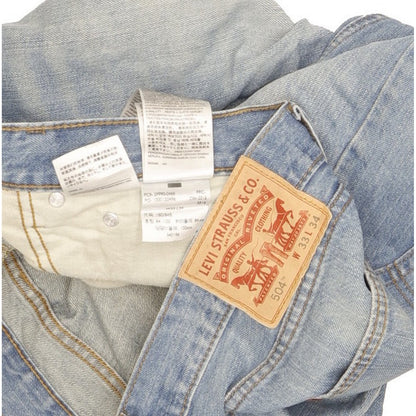 Levi's 504 Men Blue Straight Regular Jeans W33 L34