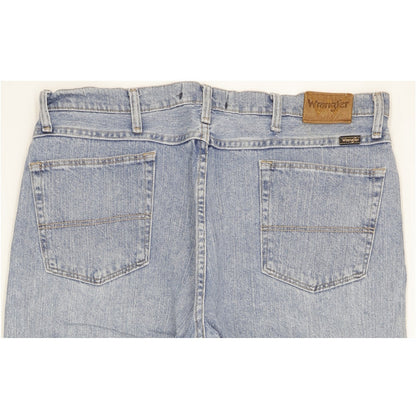 Wrangler Men Blue Straight Relaxed Jeans W36 L28