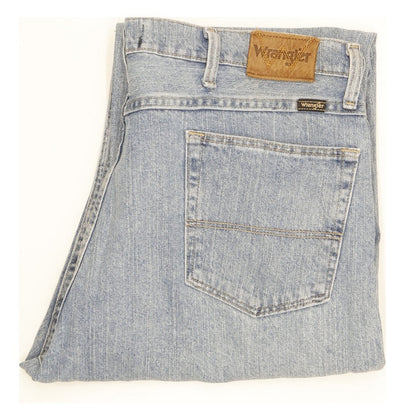 Wrangler Men Blue Straight Relaxed Jeans W36 L28