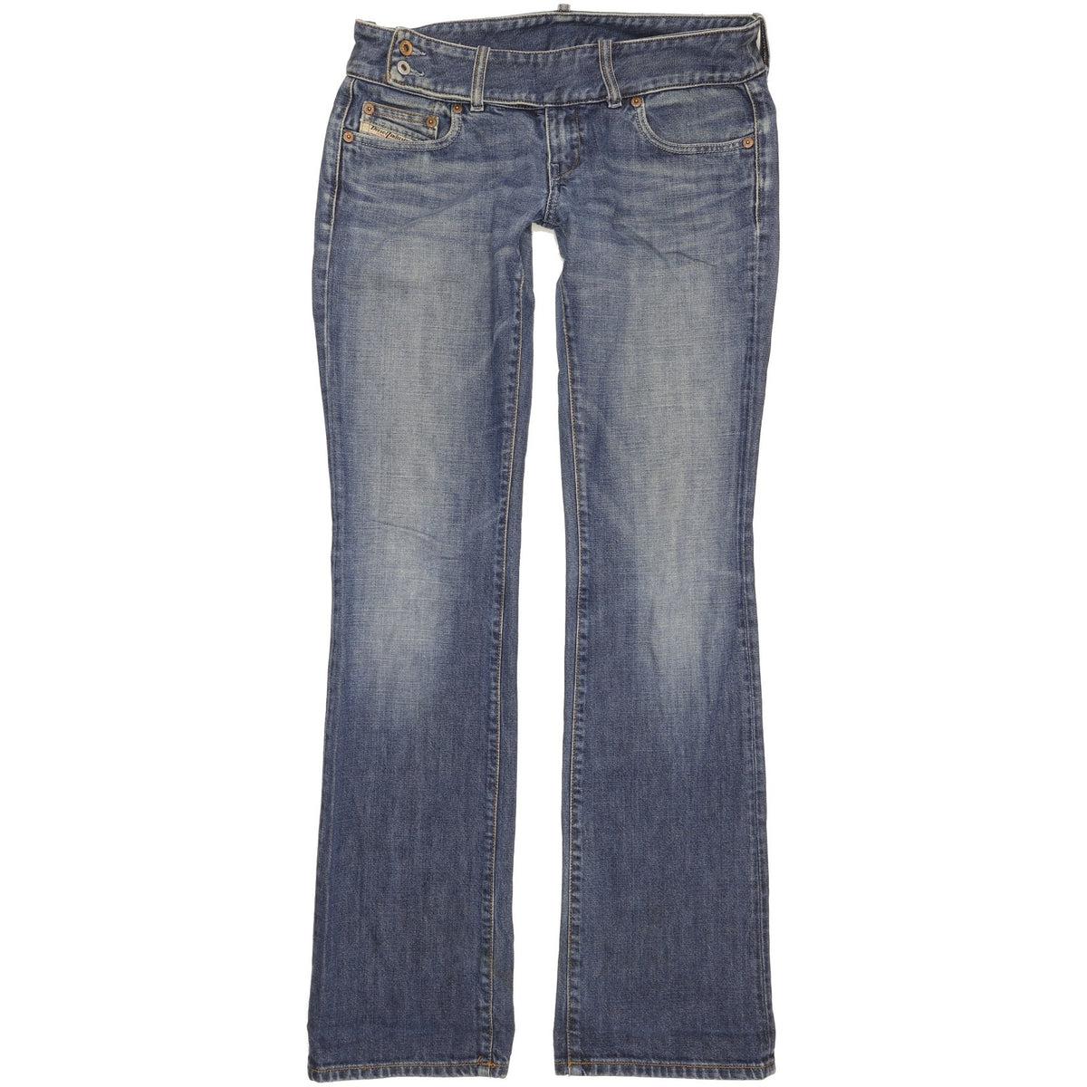 Diesel Cherone Women Blue Bootcut Slim Jeans W28 L33