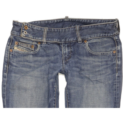 Diesel Cherone Women Blue Bootcut Slim Jeans W28 L33