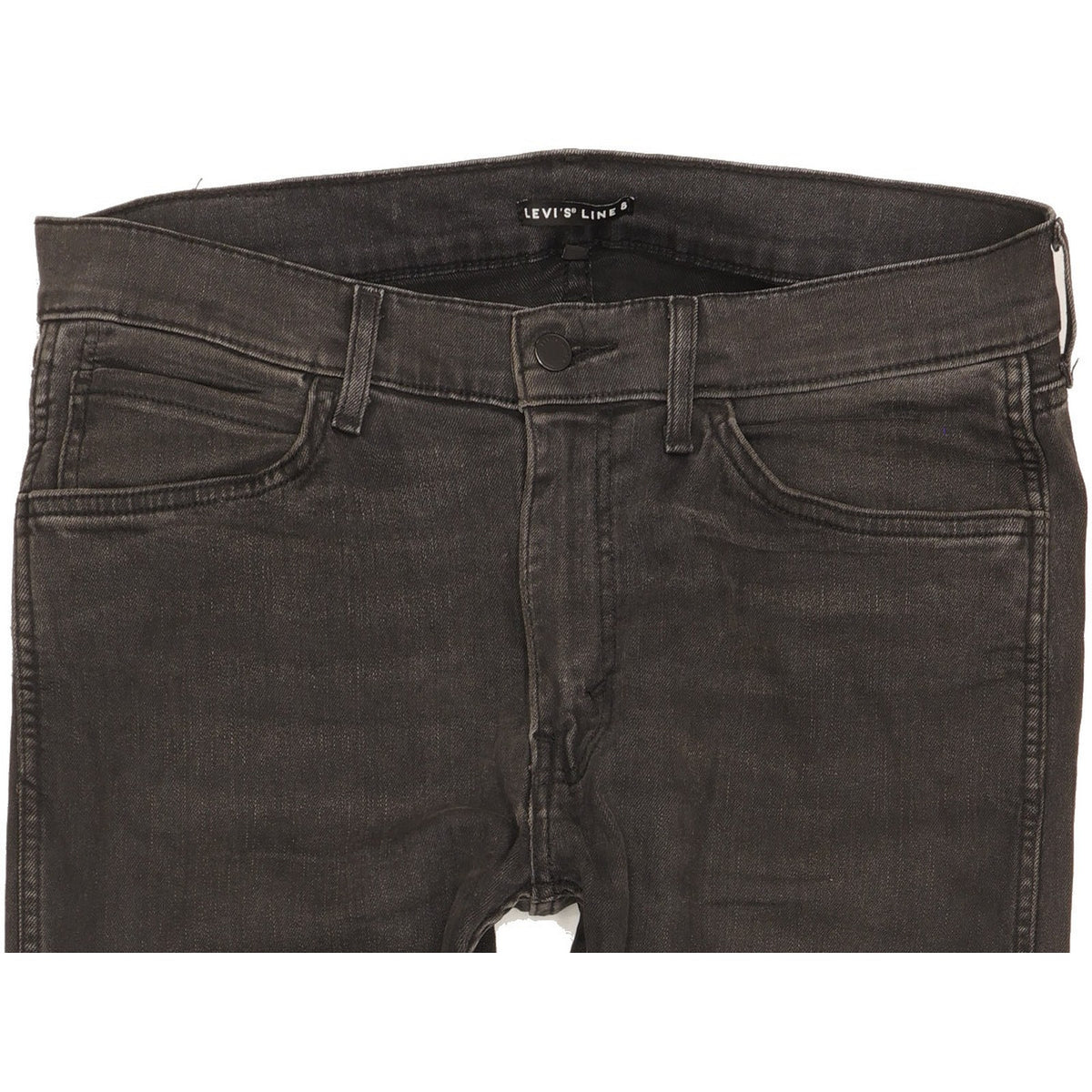 Levi's Line 8 Men Black Skinny Slim Stretch Jeans W34 L30