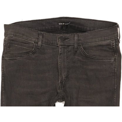 Levi's Line 8 Men Black Skinny Slim Stretch Jeans W34 L30