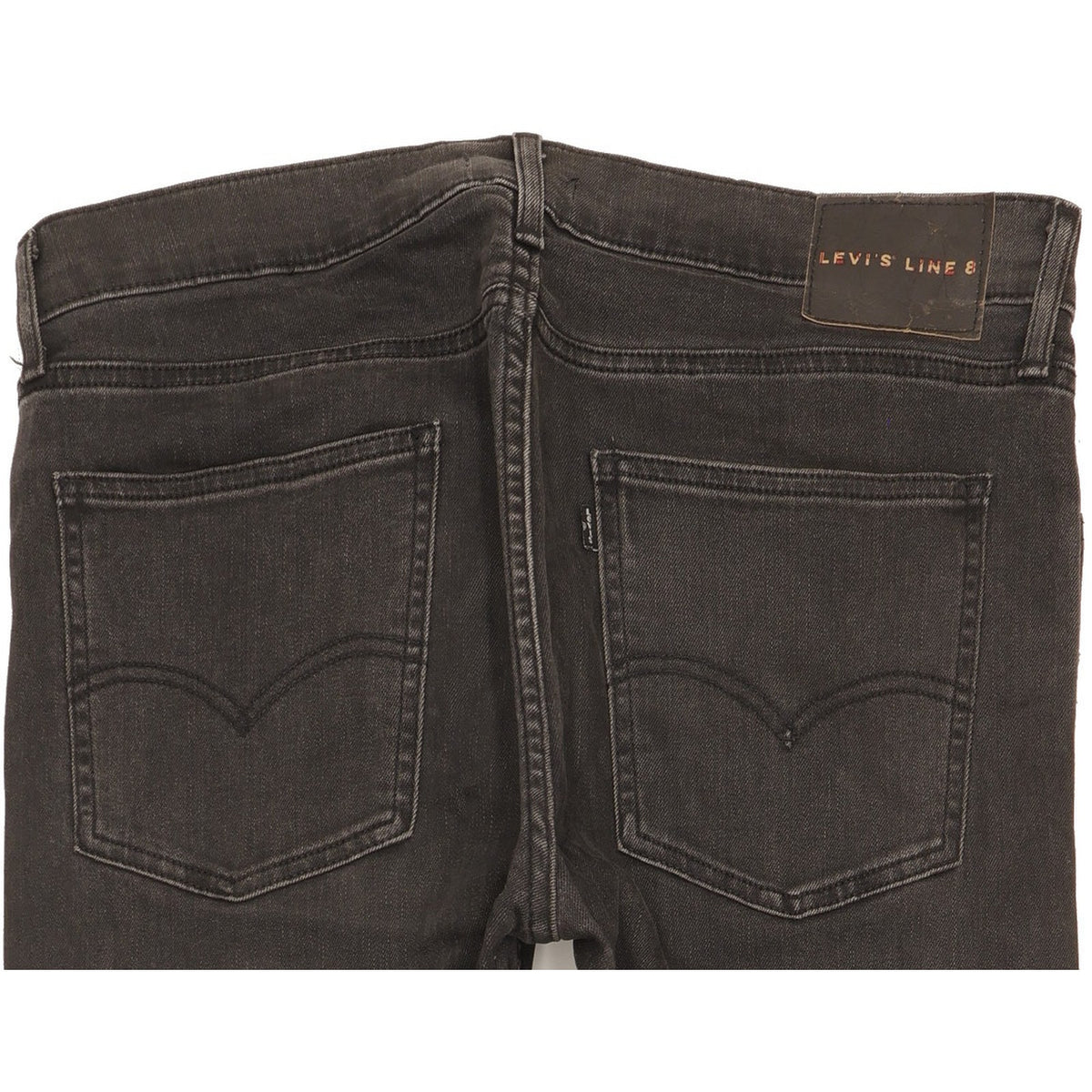 Levi's Line 8 Men Black Skinny Slim Stretch Jeans W34 L30