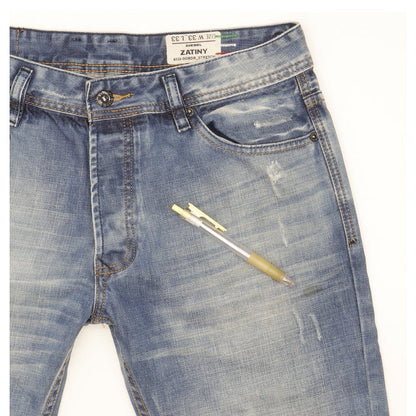 Diesel Zatiny Men Blue Straight Regular Stretch Jeans W33 L32