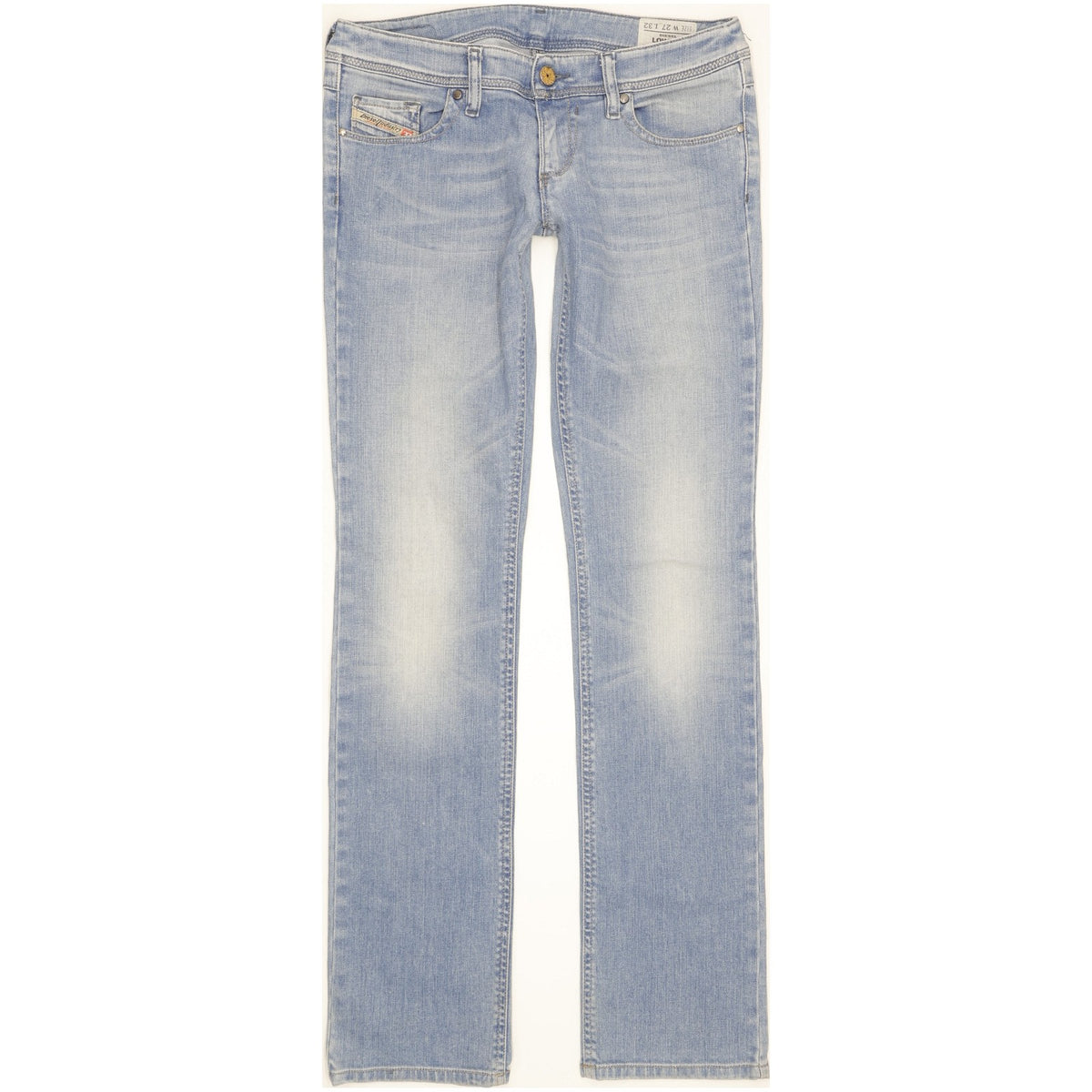Diesel Lowky Women Blue Straight Slim Stretch Jeans W27 L32