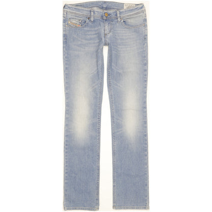 Diesel Lowky Women Blue Straight Slim Stretch Jeans W27 L32