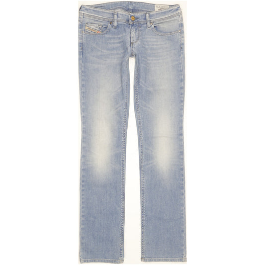 Diesel Lowky Women Blue Straight Slim Stretch Jeans W27 L32